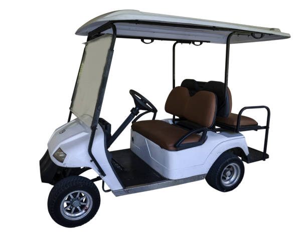 istock Electric golf car in the summer resort 2160618563