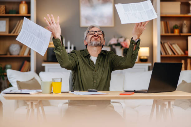 istock Frustrated senior businessman in his office 2160620189