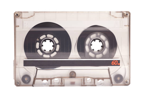 istock Close up of retro audio cassette tape,side A 2160622257