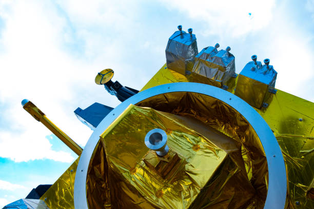 istock meteorological satellite model for tracking and monitoring climate changes worldwide, environmental science, space observation 2160627458