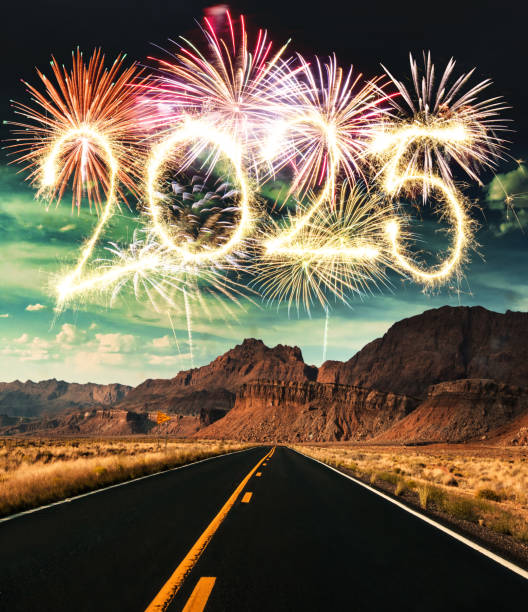 istock 2025 new year fireworks on the road 2160634628