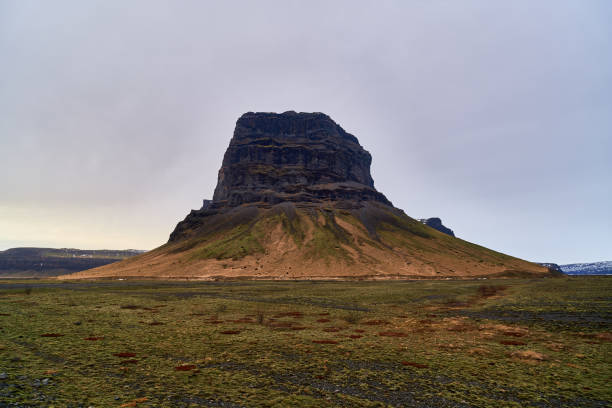 istock Mountainous elevation of volcanic rock in Iceland 2160639261