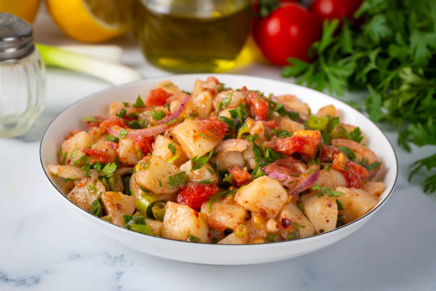 istock Delicious potato salad from Turkish cuisine 2160644608