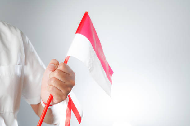 Indonesia Independence Day Flag In Hand