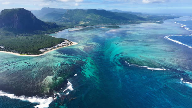 istock Underwater Waterfall At Le Morne In Mauritius Island Mauritius. 2160650048