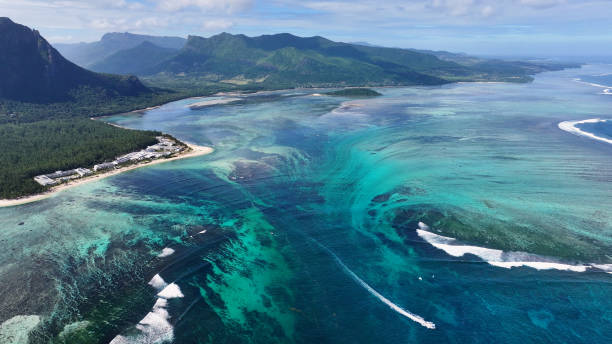 istock Underwater Waterfall At Le Morne In Mauritius Island Mauritius. 2160650049