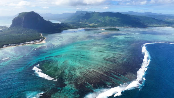 istock Underwater Waterfall At Le Morne Beach In Mauritius Island Mauritius. 2160650095