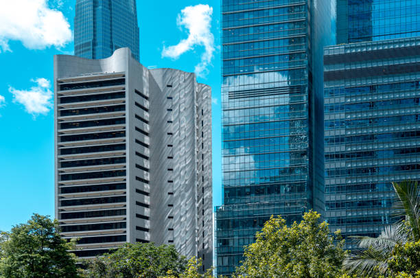 istock Modern financial skyscrapers in Hong Kong 2160663885