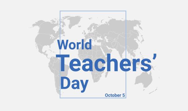 istock World Teachers Day holiday card. October 5 graphic poster 2160664261