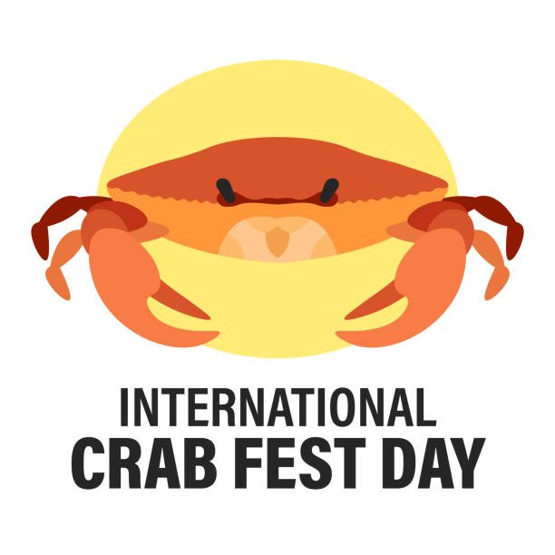 International Crab Fest Day International Crab Fest Day related vector banner design concept. crab stock illustrations