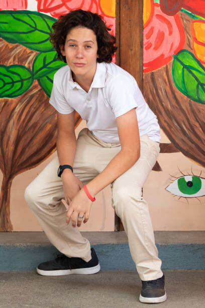 istock Teenage boy making crazy faces 2160670746