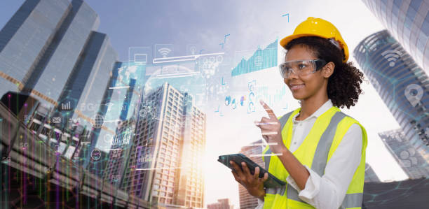 istock Engineer African American woman using digital tablet. 2160671033