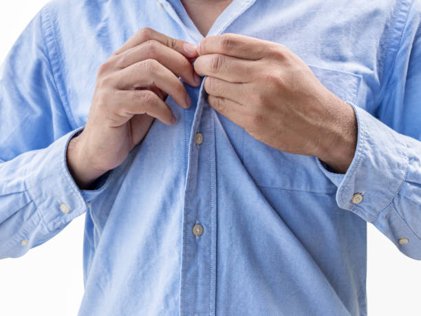 istock Man wearing a blue shirt 2160680098