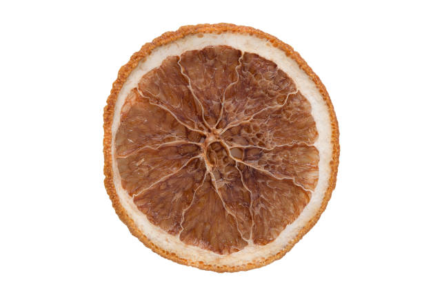 Dried Orange Fruit Slice on white Background