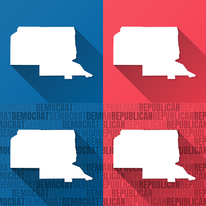 ニューメキシコ州リオアリバ郡青と赤の背景の地図 アイコンのベクターアート素材や画像を多数ご用意 アイコン, アメリカ共和党, アメリカ