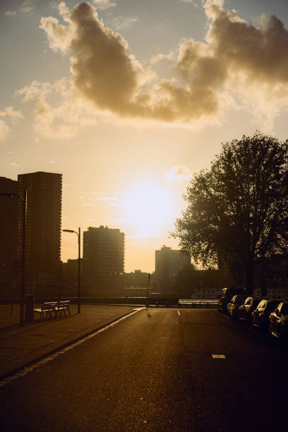 istock sunset and city skyline 2160686380