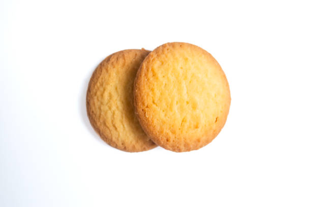 istock Danish butter cookies, butter cookies on isolated white background 2160687939