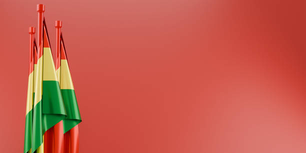 istock Bolivia Independence Day greeting card template.  3d render. 2160689956