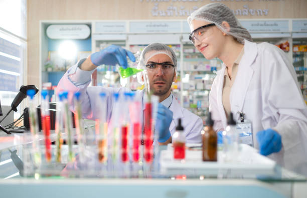 istock Pharmacist and chemical scientist doing antibiotic trials and testing in the laboratory 2160690144
