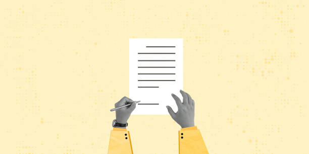 istock Business Professionals Signing Contract Collage - Hands, Documents, and Pens in Modern Office Setting 2160693529