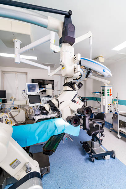 istock Emergency surgical table. Neurosurgery empty hospital room. 2160702080