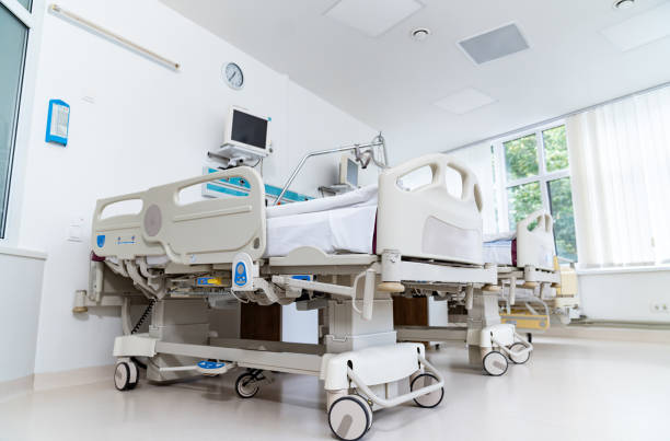 istock Professional recovery interior. Emergency modern hospital room. 2160702236