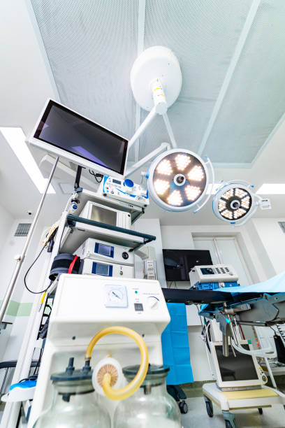 istock Emergency hospital sterile room. Modern technologies surgery ward. 2160705312