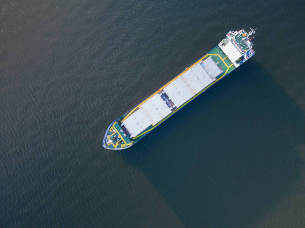 istock Unloaded container vessel in the Baltic sea. 2160706174