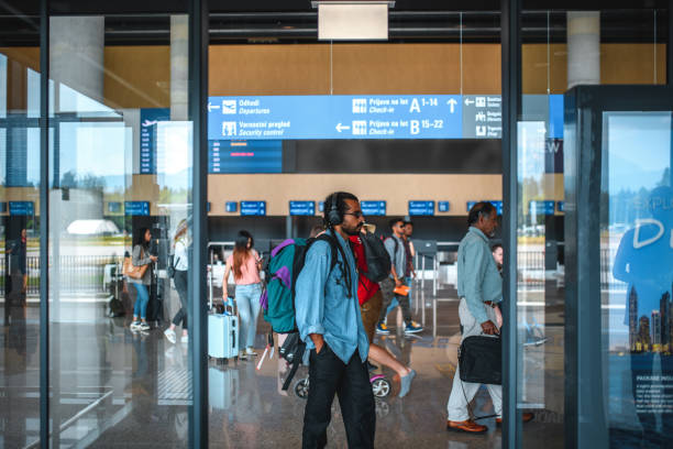 istock Crowded Airport Departures Area 2160710265