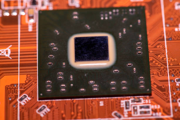 Abstract,close up of Mainboard Electronic background.(logic board,cpu motherboard,circuit,system board,mobo)