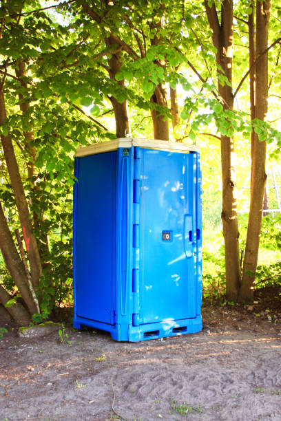 istock Portable plastic chemical public toilet 2160719708