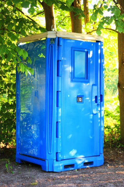 istock Portable plastic chemical public toilet 2160719722