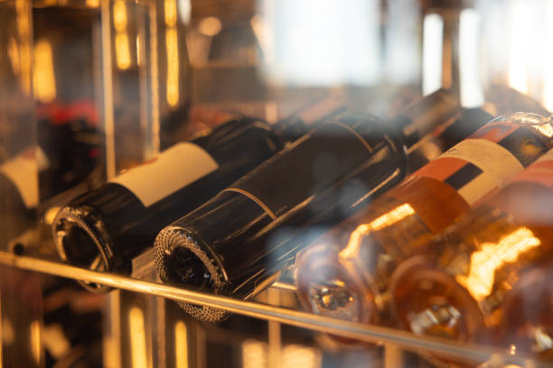 istock A row of wine bottles on a shelf 2160722173