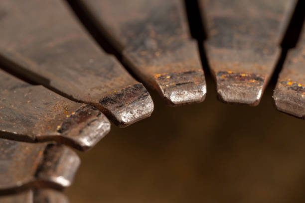 View of an obsolete gear of anchor lift on an old ship.