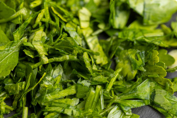 fresh green onions and dill during cooking, using spices of dill and onion in cooking
