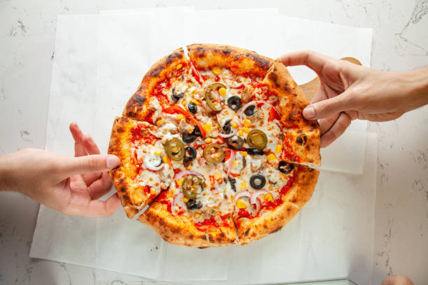 istock Santa fe flavoured Neapolitan pizza authentic brick oven naples, italian. 2160723757