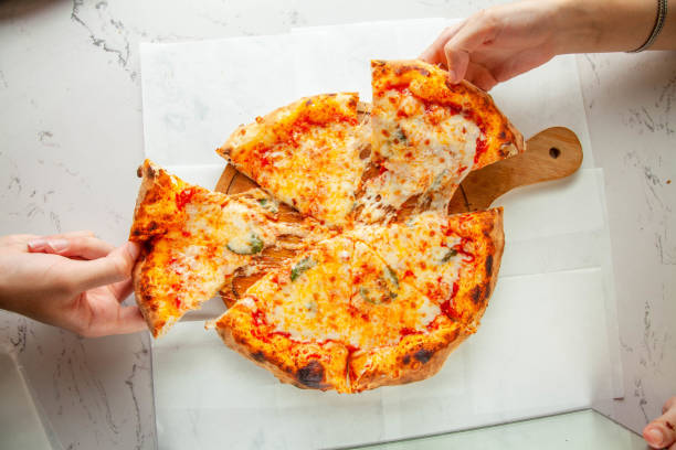 istock Naples authentic brick oven pizza, margherita plain cheese. 2160723990