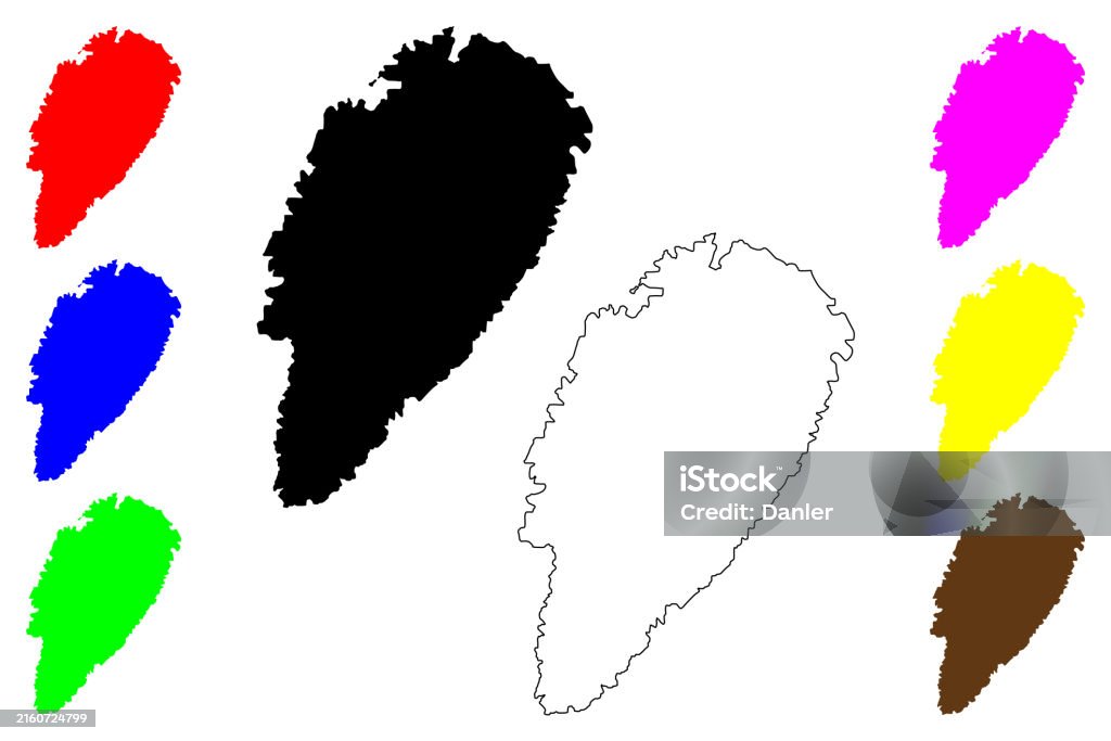 Keea Map Kea Island Map Vector Illustration Scribble Sketch Keos Or Tzia Map ...