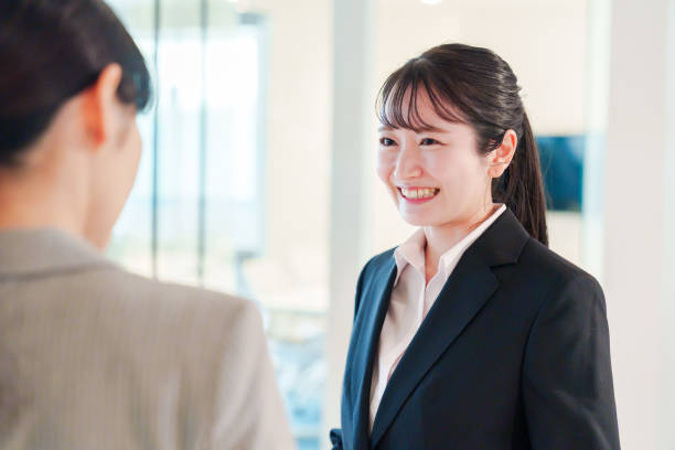istock Job-seeking woman making an office visit 2160730190