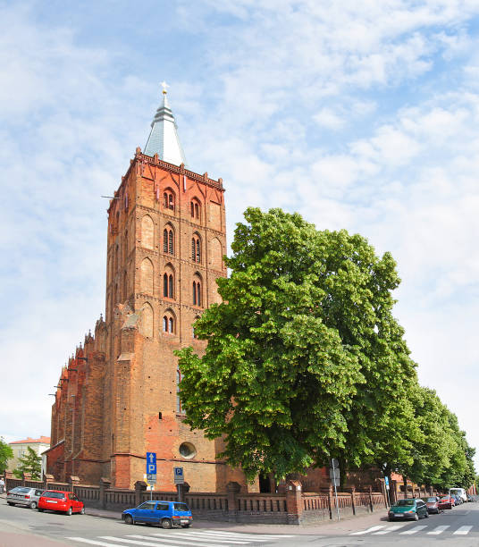 The Assumption of Mary parish church in Chelmno. Gothic, three-nave hall church. Poland