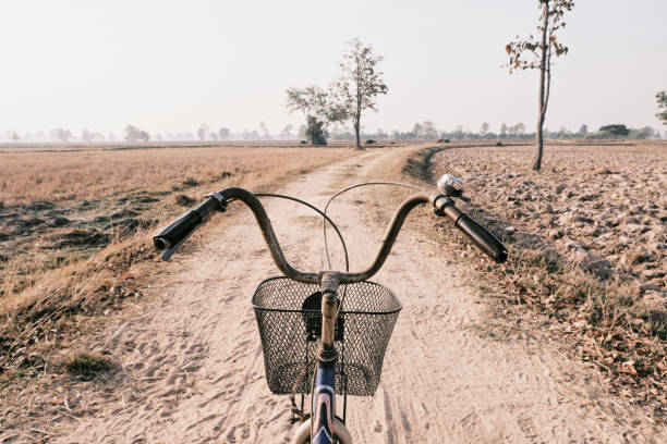 Vintage Bicycle on gravel road