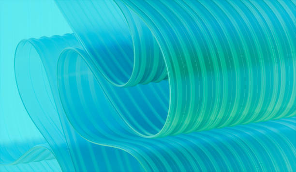 istock 3d rendering of abstract layered crystal glass background. 2160738172
