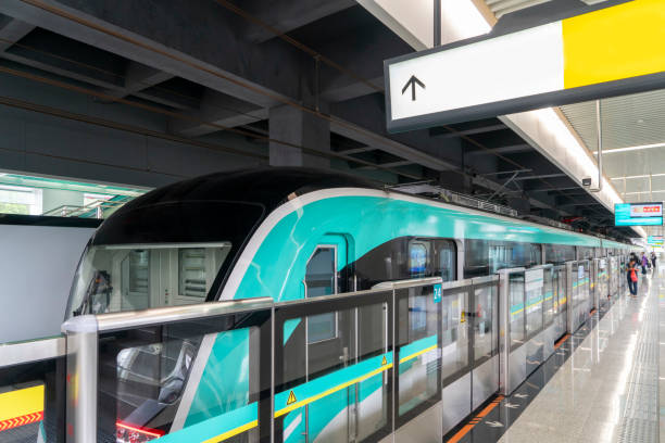 istock The train is parked at the subway station 2160741978