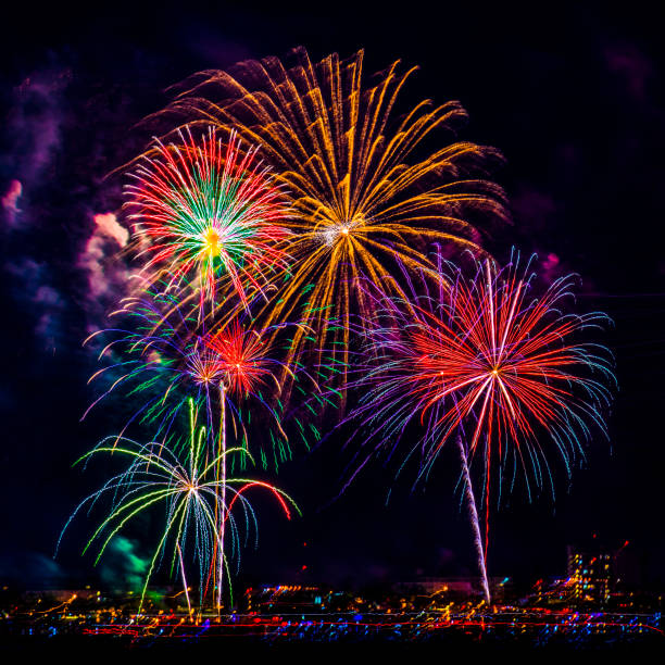 Celebration Concepts with Fireworks Backgrounds