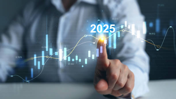 istock Businessman draws increase arrow graph corporate future growth year 2025. Planning,opportunity, challenge and business strategy. New Goals, Plans and Visions for Next Year 2025. 2160750122
