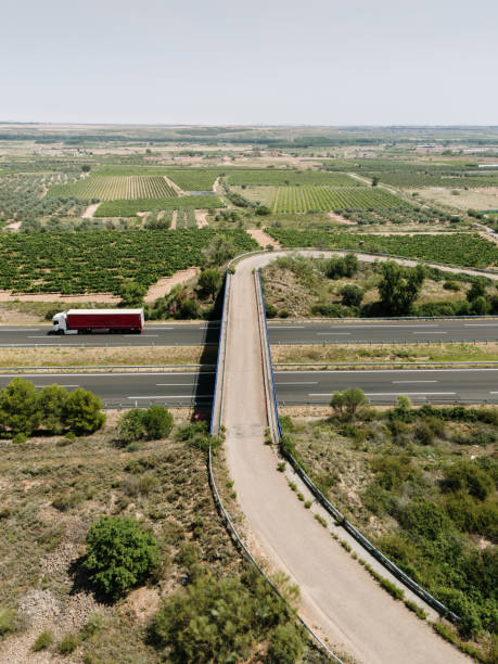 istock Highway crossing from above 2160757223
