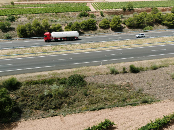 istock Aerial view of a highway 2160757440