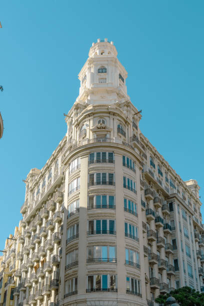 istock Elegant Historic Building Facade in Valencia 2160761328