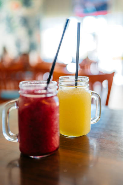 istock Refreshing Fruity Slushies In A Jar On The Table 2160763951