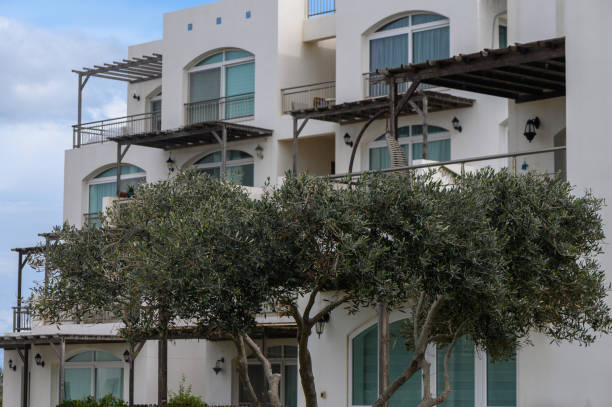 residential complex with white Mediterranean style villas 3